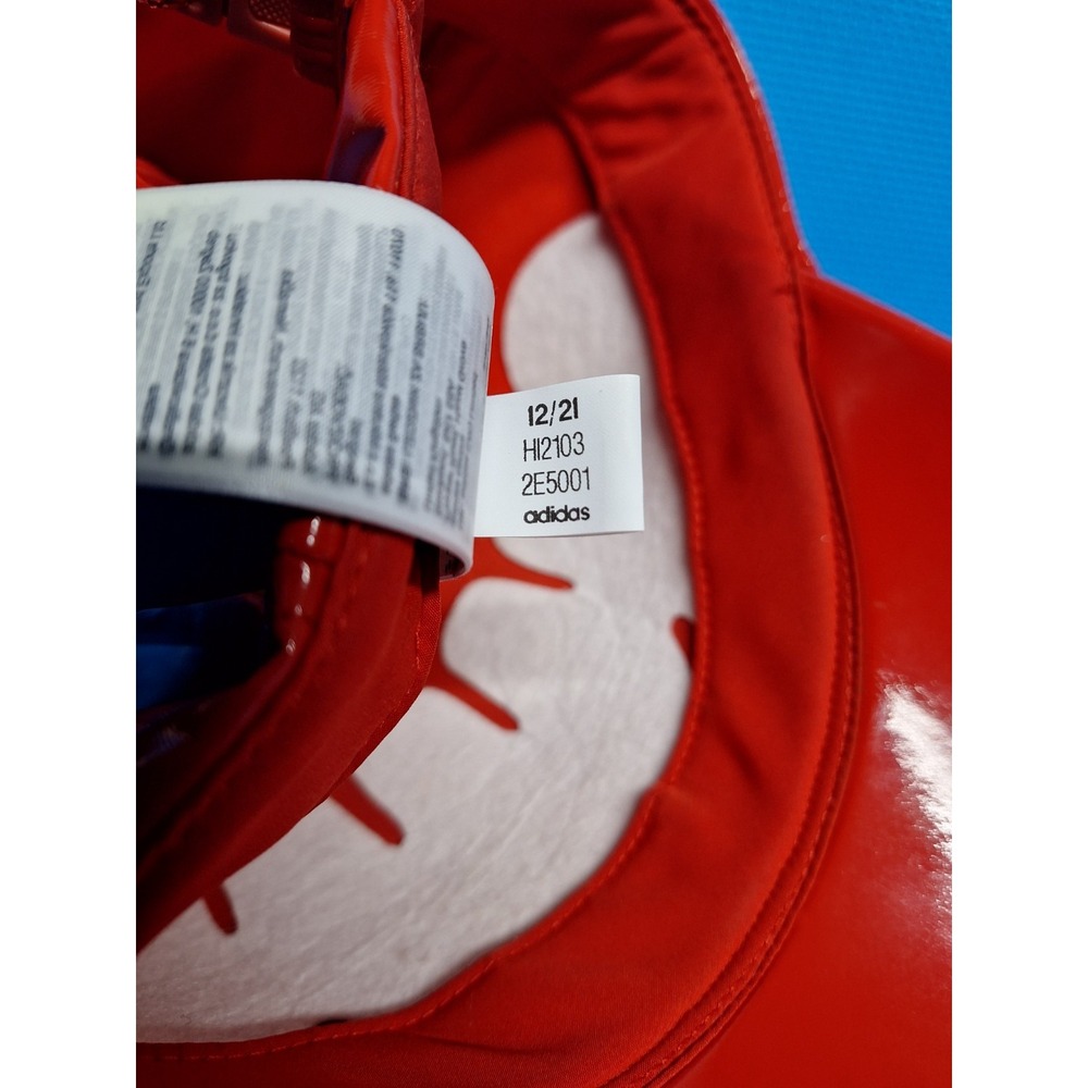 Ivy Park X Adidas Originals Baseball Cap Red Latex Beyoncé One Size Fits Most - Picture 11 of 12